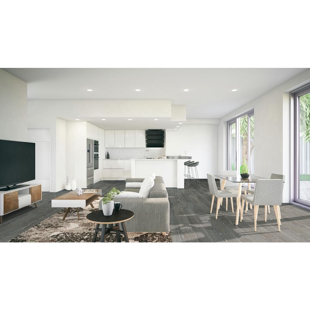 A&A Surfaces Woodridge Carlo Oak 0.28 in. x 6.5 in. Waterproof Wire Brushed Engineered Hardwood Flooring (1040.16 sq. ft./pallet)