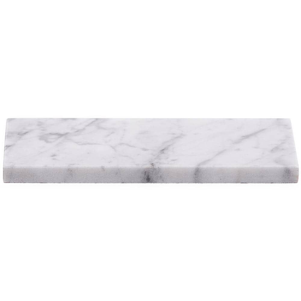 Ivy Hill Tile White Carrara 3 in. x 6 in. x 9mm Polished Marble Subway Tile (40 Pieces, 5 sq. ft. per Box)