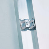 CASAINC 44-48 in. W x 75 in. H Double Sliding Aluminum Alloy Frame Shower Door in Chrome with 5/16 in. Clear Glass