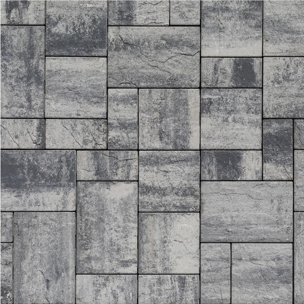interlock Tahoe 14.75in.x 9.875 in.x 2.375 in. Rectangle Cascade Face Mix Concrete Paver Pallet (114-pieces/70.5 sq. sf./Pallet)