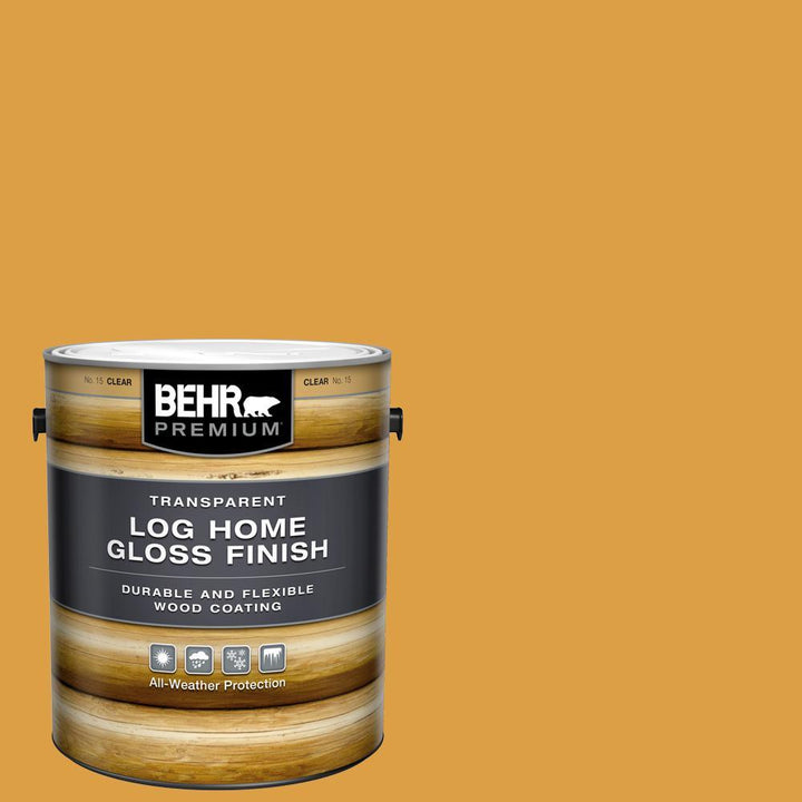 BEHR PREMIUM 1 gal. Clear Gloss Finish Log Home - Super Arbor