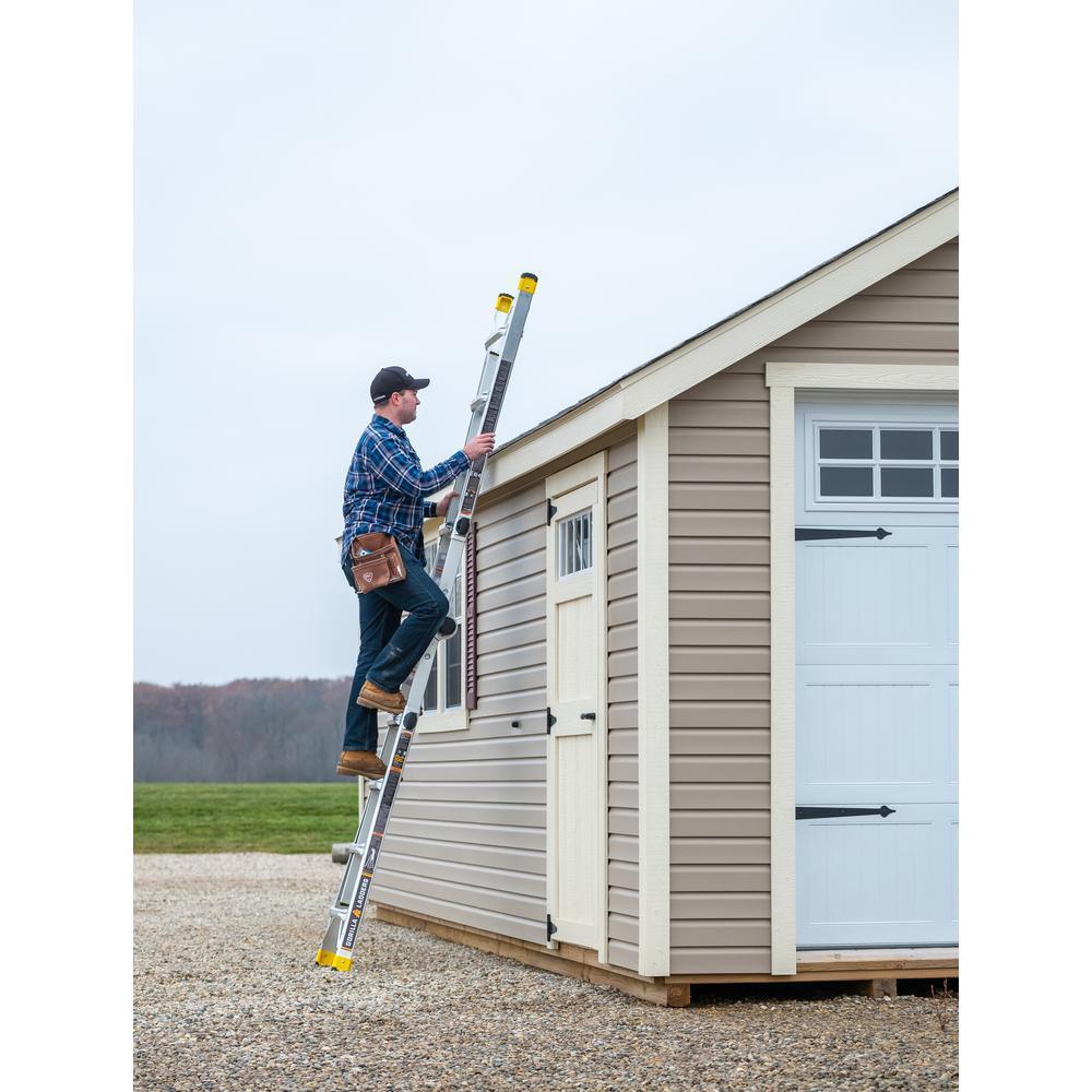 18 ft. Reach MPXA Aluminum Multi-Position Ladder with 300 lbs. Load Capacity Type IA Duty Rating - Super Arbor