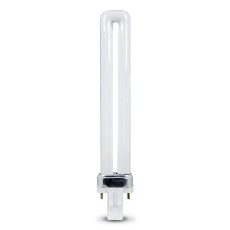 13-Watt Equivalent PL CFLNI Twin Tube 2-Pin Plug-in GX23 Compact Fluorescent CFL Light Bulb, Bright White 3500K (6-Pack)