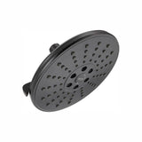 3-Spray 7.7 in. Single Wall Mount Fixed Rain H2Okinetic Shower Head in Venetian Bronze - Super Arbor