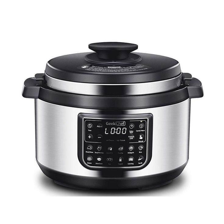 8 Qt. Stainless Steel Electric Pressure Cooker with Built-In Timer