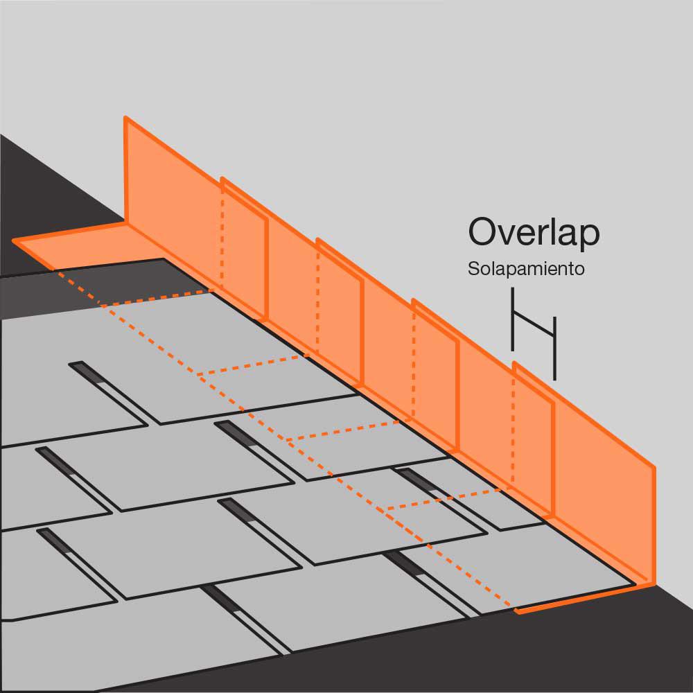 4 in. 4 in. x 8 in. Galvanized Steel Step Flashing