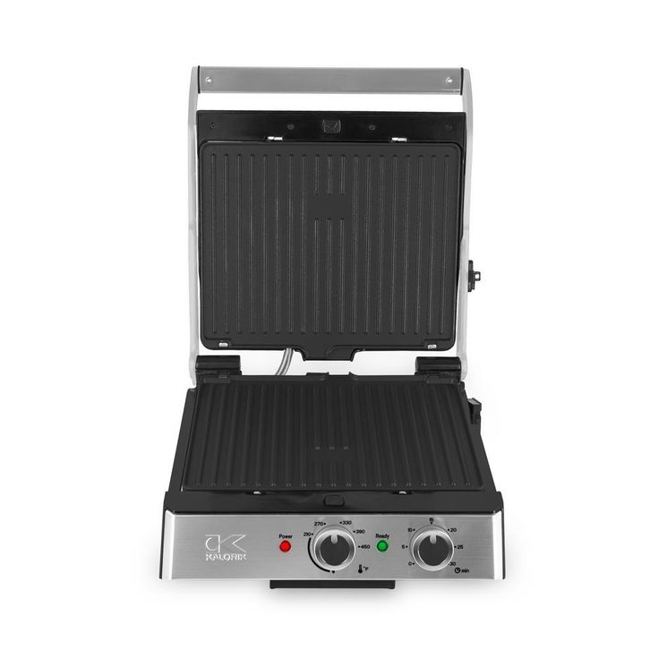 Eat Smart 200 sq. in. Stainless Steel Non-Stick Indoor Grill