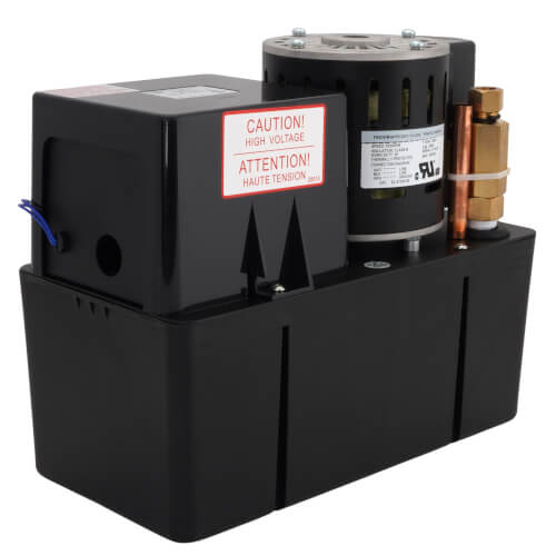 Beckett Pumps CB501UL condensate pump - front view (Voltage: 115V; Horse Power: 1/20, 1/5)