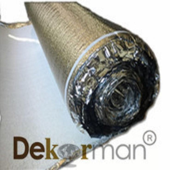 Dekorman 2mm Thickness 2-N-1 Moisture Barrier Silver Foam Underlayment, 200 sqf per roll