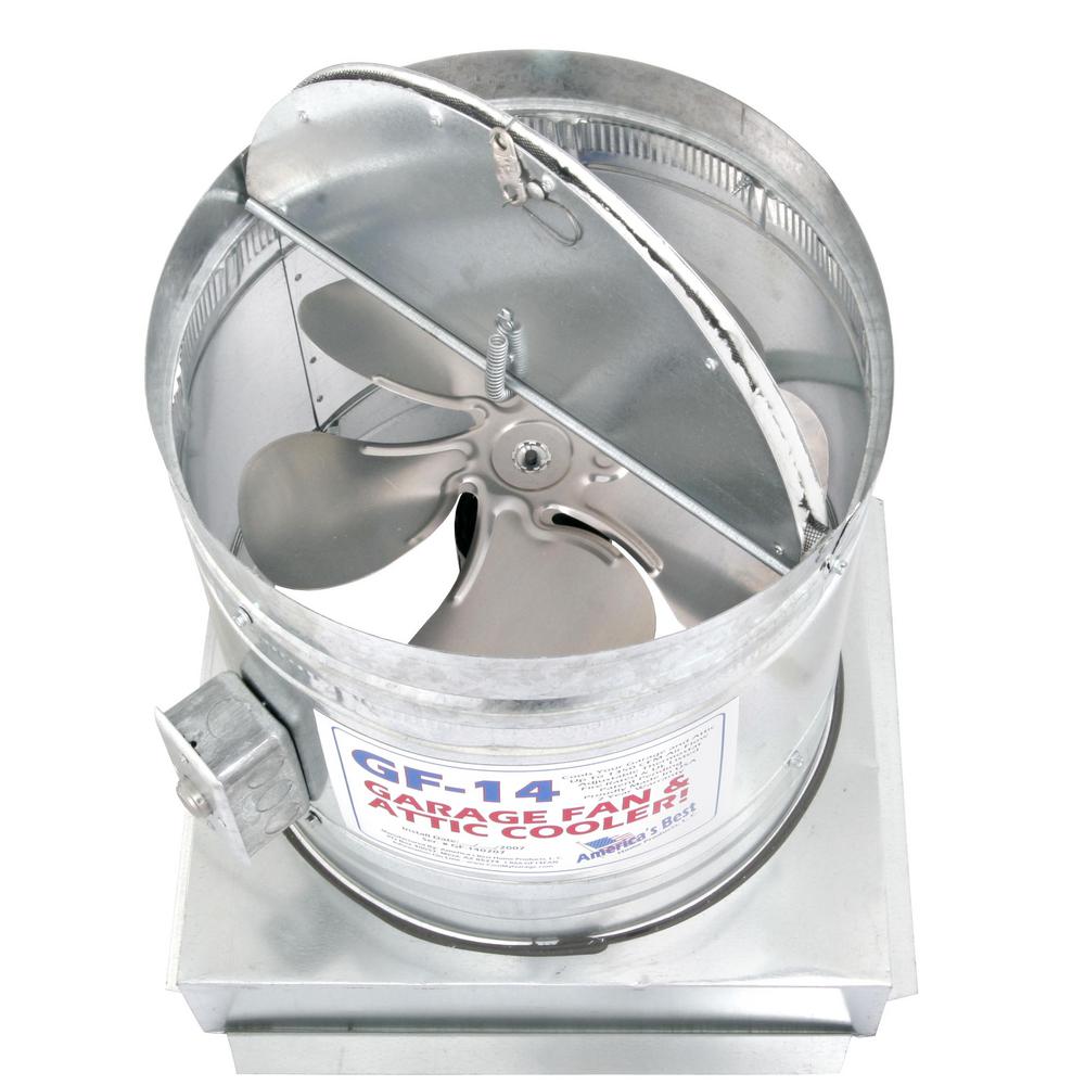 1150 CFM Galvanized Steel Electric Powered Attic Fan with Adjustable Thermostat - Super Arbor