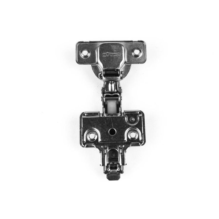 110-Degree 35 mm Full Overlay Soft Close Frameless Cabinet Hinges with Installation Screws (1-Pair)