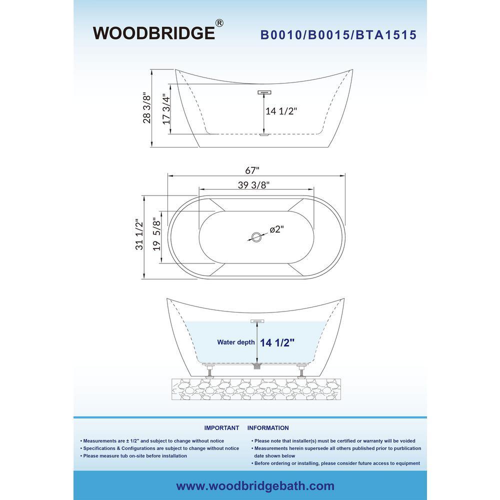 Ravella 67 in. Acrylic Flat Bottom Double Slipper Soaking Bathtub with Chrome Drain and Overflow Included in White - Super Arbor