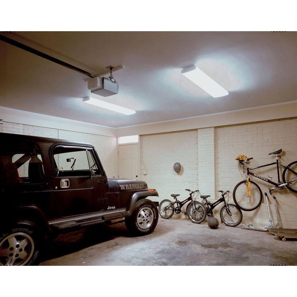 Wrap Multi-Volt 2-Light White Ballast Ceiling Flushmount - Super Arbor