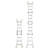 18 ft. Reach MPXA Aluminum Multi-Position Ladder with 300 lbs. Load Capacity Type IA Duty Rating - Super Arbor