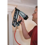 15-Gauge Pneumatic 2-1/2 in. Angled Finish Nailer Kit with Bonus 18-Gauge Brad Nailer Kit - Super Arbor