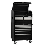 36 in. W 6-Drawer, Deep Tool Chest Cabinet in Gloss Black