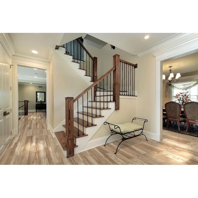 Style Selections Hennigan Hickory 7-mm T x 7-in W x 50-in L Wood Plank Laminate Flooring (26.8-sq ft / Carton)