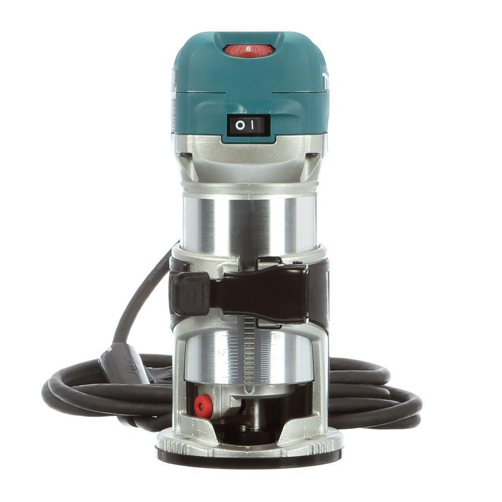 6.5 Amp 1-1/4 HP Corded Fixed Base Variable Speed Compact Router with Quick-Release - Super Arbor