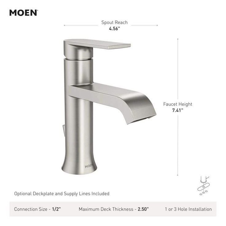 Genta Single Handle Single Hole Bathroom Faucet in Bronzed Gold