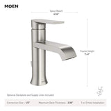 Genta Single Handle Single Hole Bathroom Faucet in Bronzed Gold