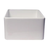 Fireclay 24 in. Single Bowl Farmhouse Kitchen Sink in White