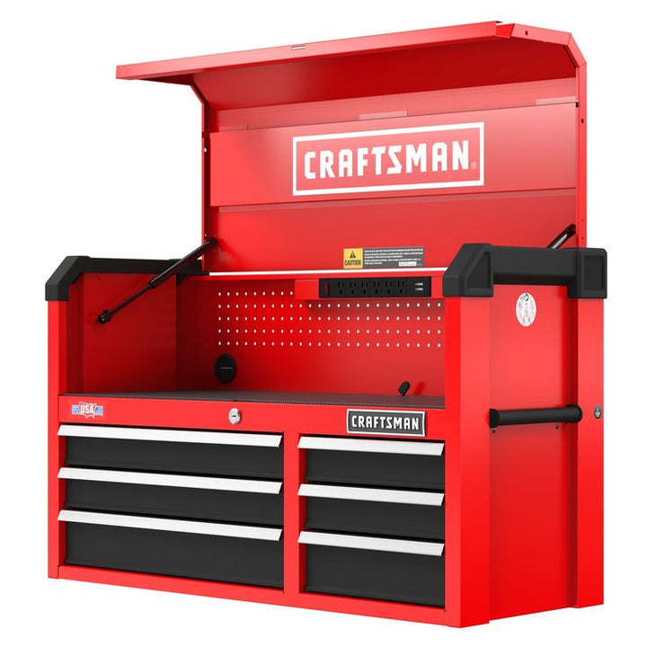 CRAFTSMAN 2000 Series 41-in W x 24.7-in H 6-Drawer Steel Tool Chest (Red)