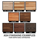 Sparrow Peak Ash 6-ft Unfinished Natural Straight Butcher Block Ash Kitchen Countertop