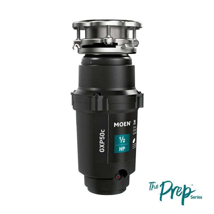 MOEN Prep Series 1/2 HP Continuous Feed Garbage Disposal with Power Cord and Universal Mount