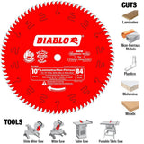 10 in. x 84-Teeth Laminate/Non-Ferrous Metal Cutting Saw Blade - Super Arbor