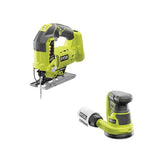 18-Volt ONE+ Cordless Orbital Jig Saw and 5 in. Random Orbit Sander (Tools Only)