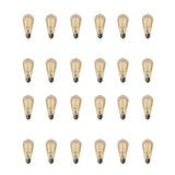 Feit Electric 60-Watt ST19 Dimmable Incandescent Amber Glass Vintage Edison Light Bulb with Cage Filament Soft White (24-Pack)