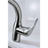 Harbour Single-Handle Pull-Out Sprayer Kitchen Faucet in Brushed Nickel - Super Arbor