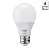 Philips 60-Watt Equivalent A19 SceneSwitch LED Light Bulb Soft White (2700K)/Amber (2500K)/ Warm Glow (2200K) (4-Pack)