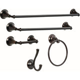 Delta  Linden 24-in Venetian Bronze Wall Mount Single Towel Bar