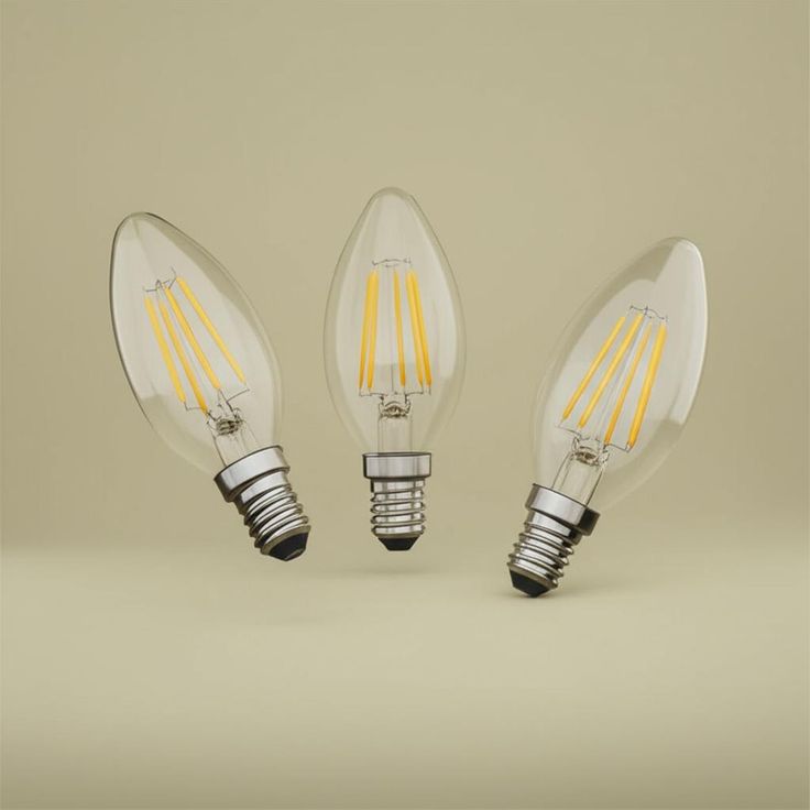 EcoSmart 40-Watt Equivalent B11 Candle Dimmable Vintage LED Light Bulbs, Soft White, 3-Pack