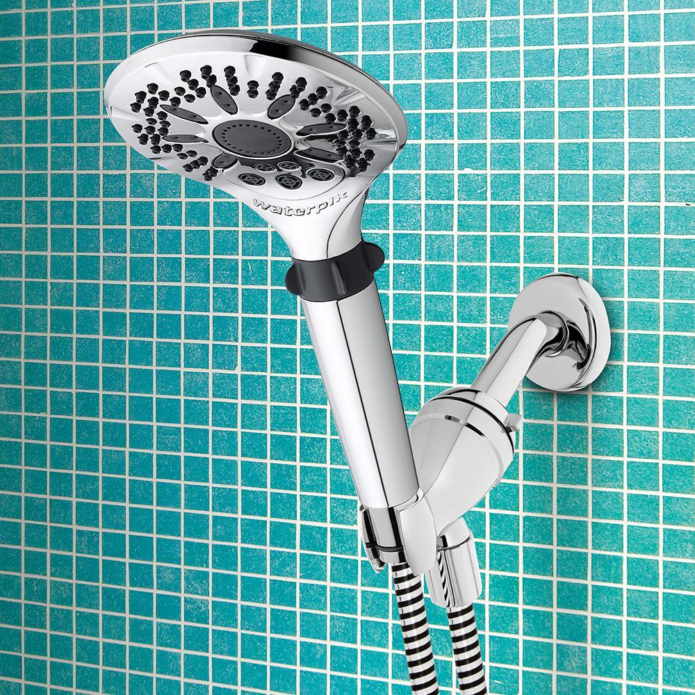 5-Spray 5 in. Single Wall Mount Handheld Shower Head in Chrome - Super Arbor