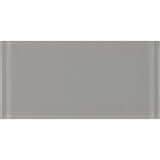 Metro Pebble Gray Subway 3 in. x 6 in. Glossy Glass Subway Tile (8-Pieces/Pack) - Super Arbor