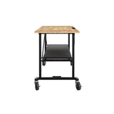 Kobalt 24-in L x 34-in H Rolling Blue Wood Portable Work Bench