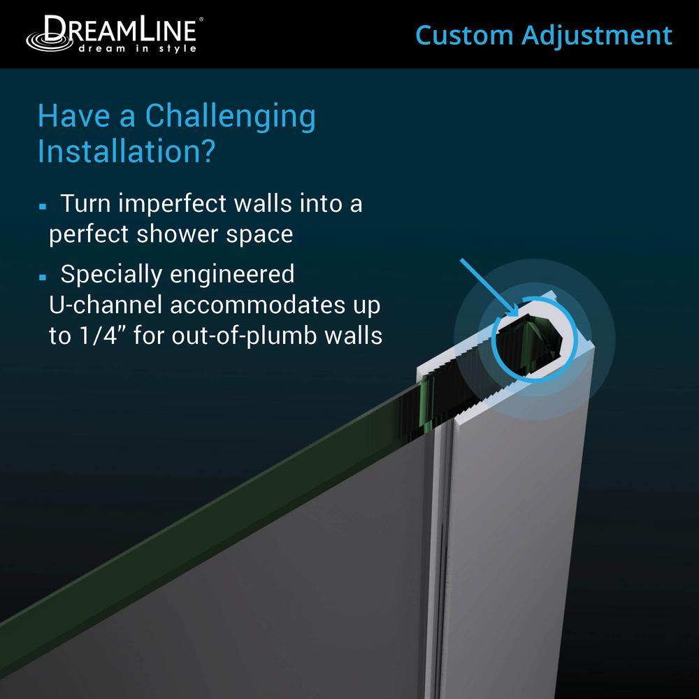 Prism 36-1/8 in. x 36-1/8 in. x 72 in. Semi-Frameless Neo-Angle Pivot Shower Enclosure in Brushed Nickel - Super Arbor