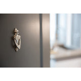 1.75 in. x 4 in. Satin Nickel Door Knocker with Viewer - Super Arbor