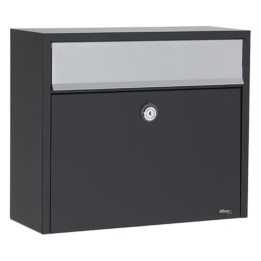Allux Black Wall-Mount Mailbox - Super Arbor