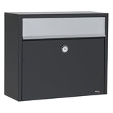 Allux Black Wall-Mount Mailbox - Super Arbor