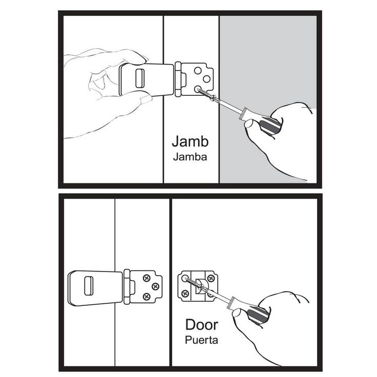 4-1/2 in. Stainless Steel Adjustable Staple Safety Hasp