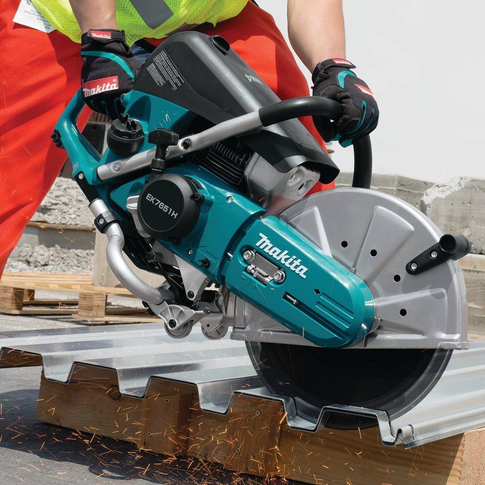 4-Stroke (MM4) 14 in. 76cc Gas Saw with bonus 14 in. Segmented Rim Dual Purpose Diamond Blade - Super Arbor