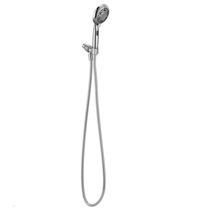7-Spray 4.8 in. Single Wall Mount Handheld Shower Head in Chrome