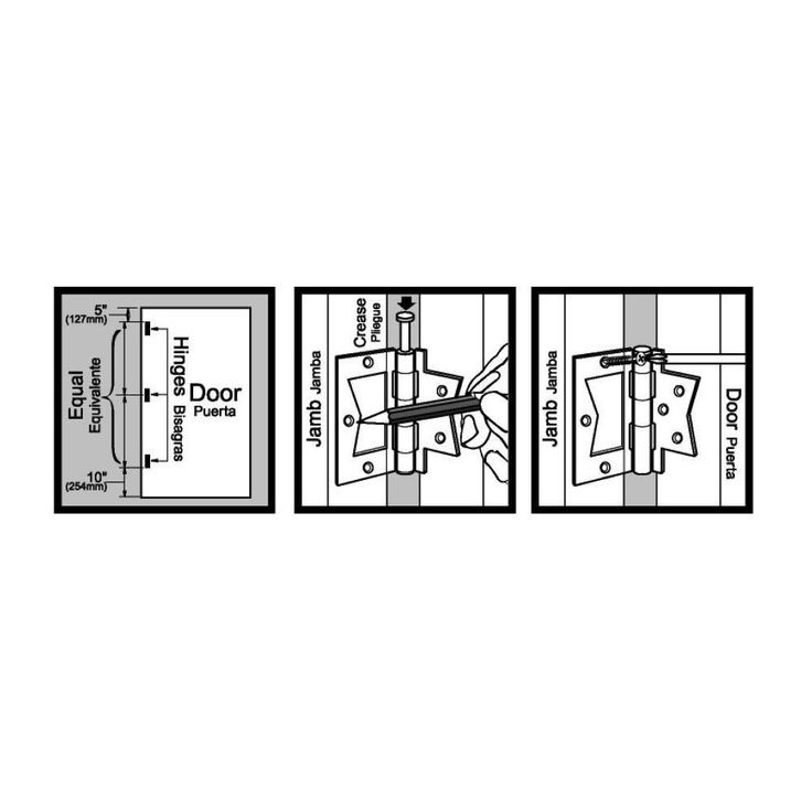 2-1/2 in. Bright Brass Non-Mortise Hinges (2-Pack)