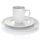 18-Piece Sienna White Porcelain Dinnerware Set (Service for 4)