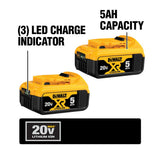20-Volt MAX XR Lithium-Ion Cordless Brushless Deep Cut Band Saw Kit with (2) Batteries 5Ah, Charger and Case