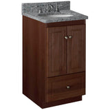 Ultraline 42 in. W x 21 in. D x 34.5 in. H Vanity Cabinet Only in Natural Alder - Super Arbor