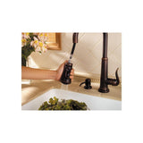 Ashfield Single-Handle Pull-Down Sprayer Kitchen Faucet in Rustic Bronze - Super Arbor